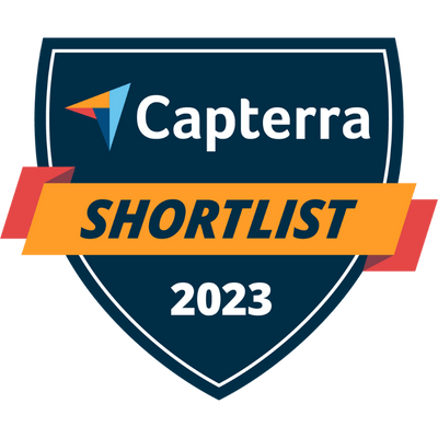 Capterra Shortlist 2023 award
